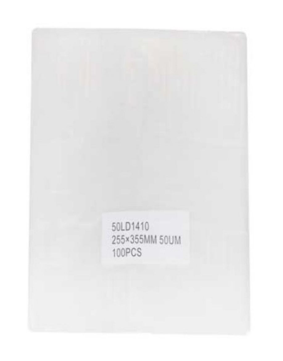 Picture of BAG, PLASTIC 255x355 (14x10") 50um LDPE 100/PACK