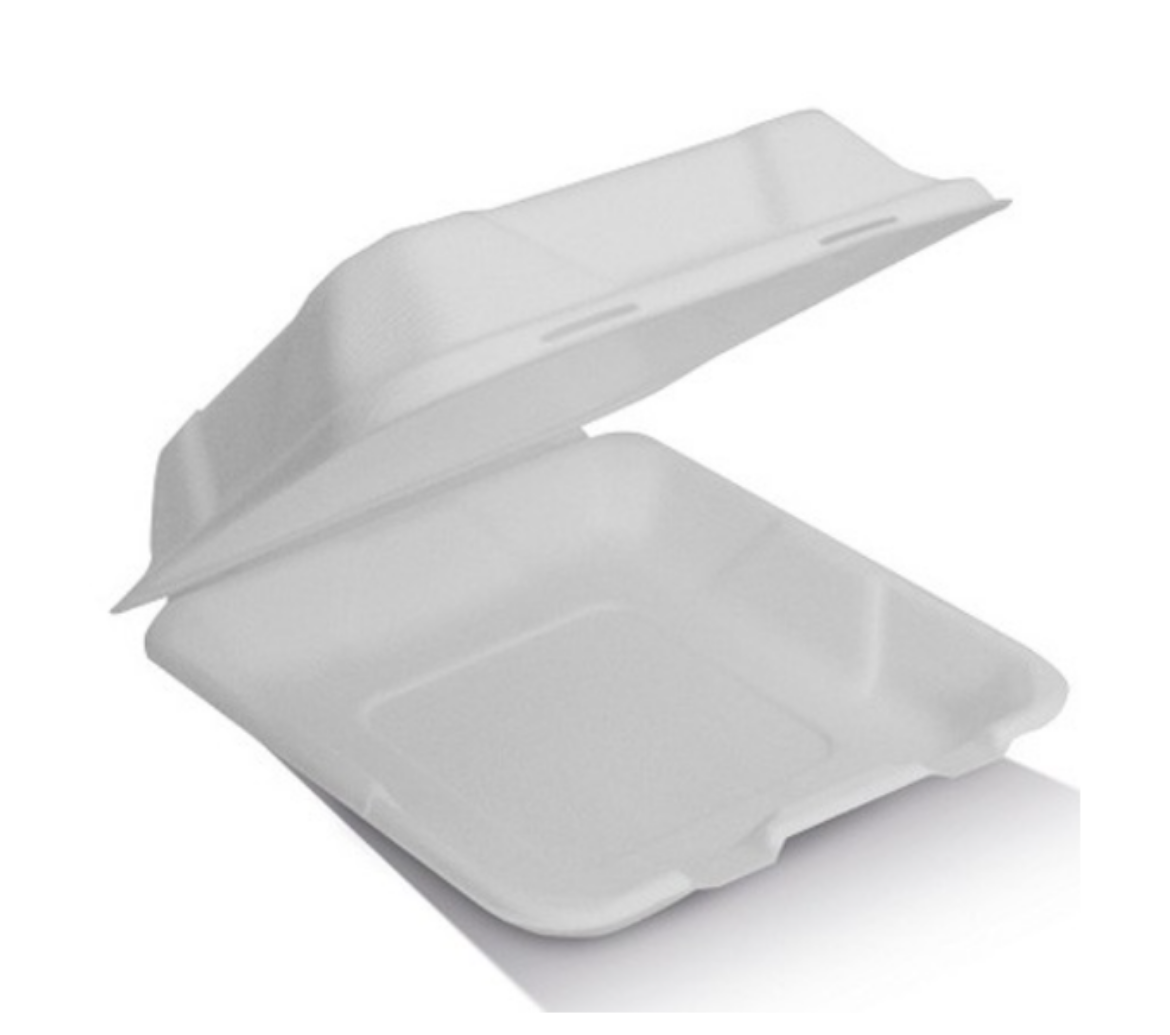Picture of DINNER BOX, SUGARCANE 9" 229x229x80 LARGE 200/CTN