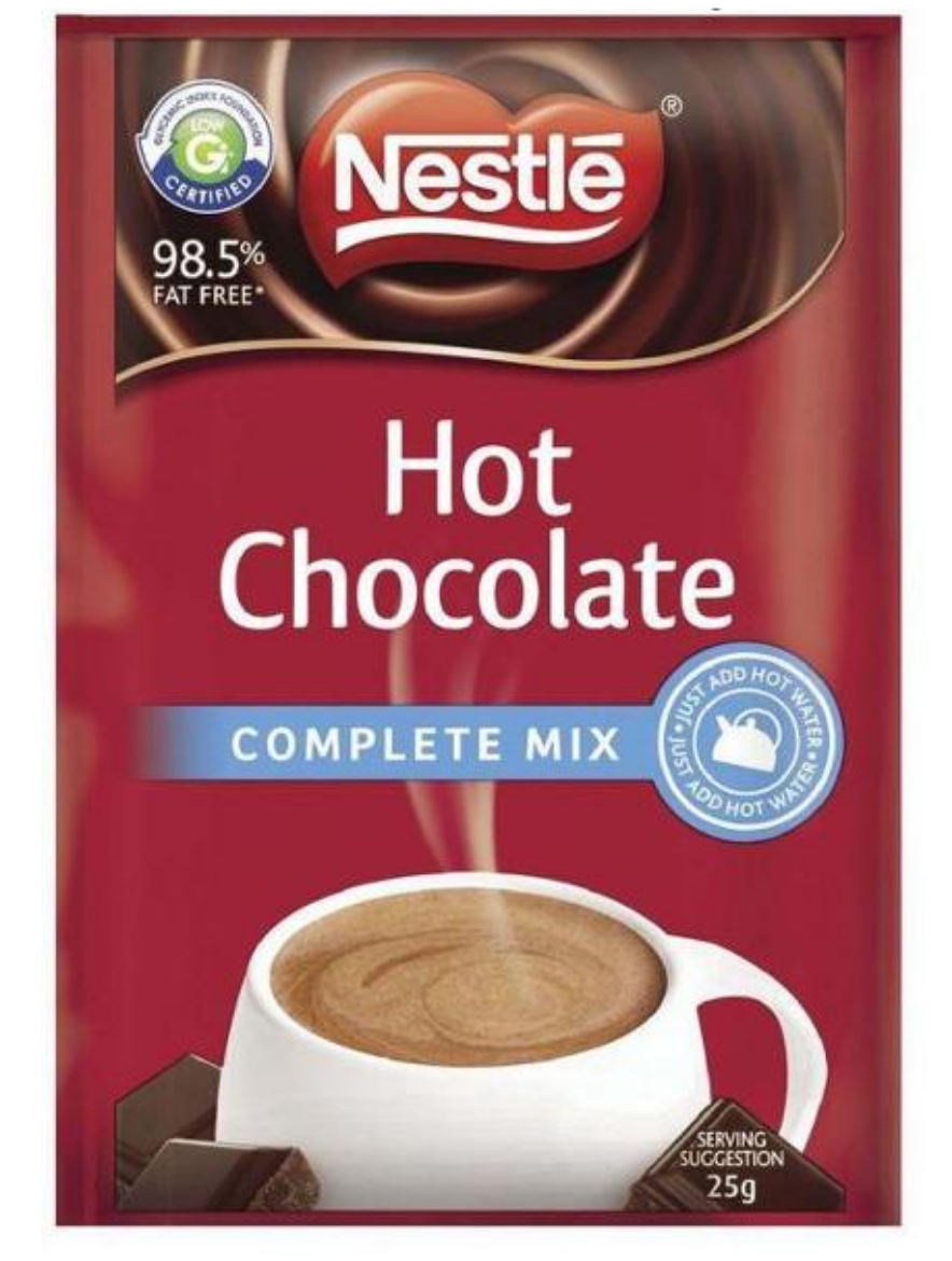 Picture of NESTLE COMPLETE HOT CHOCOLATE 100/CTN