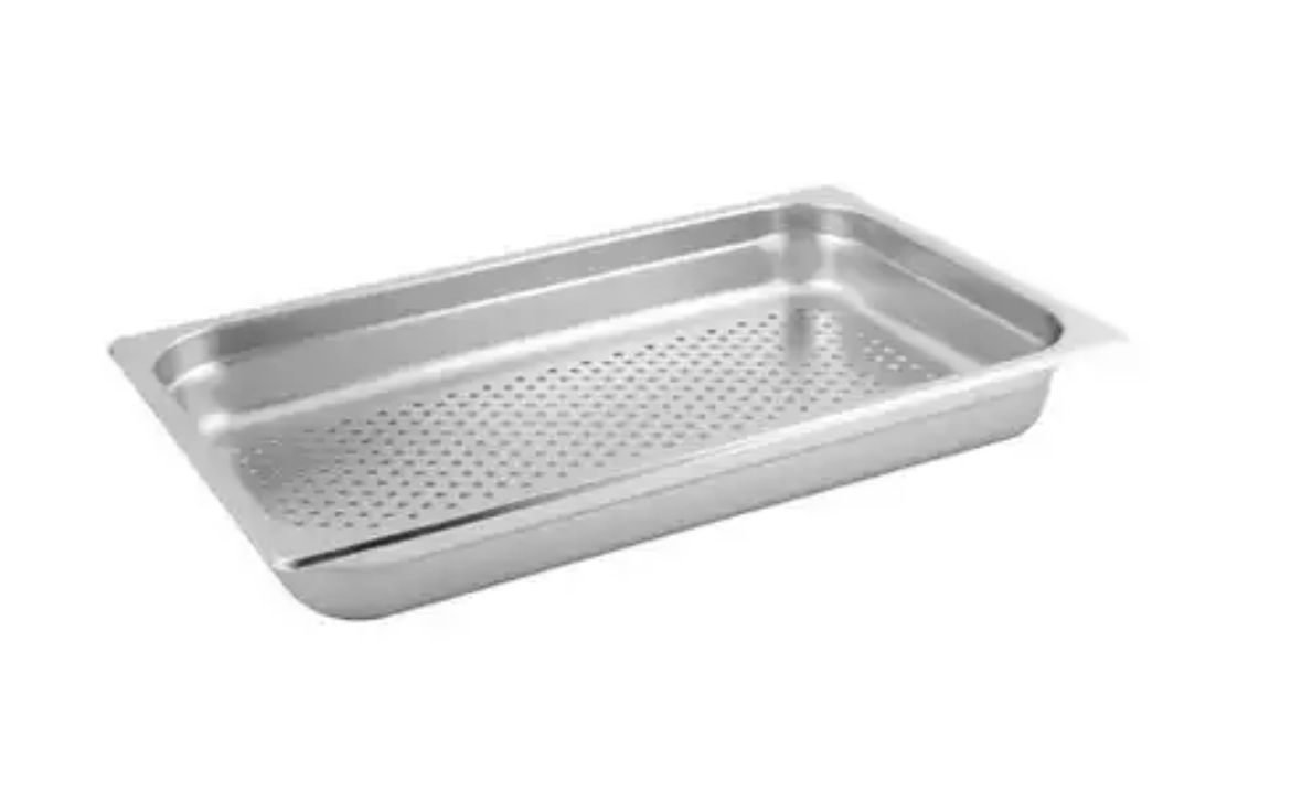 Picture of GASTRONORM PAN 1/1 | 100MM PERFORATED ANTI-JAM S/S 14.2L - 530X325X100MM | TRENTON