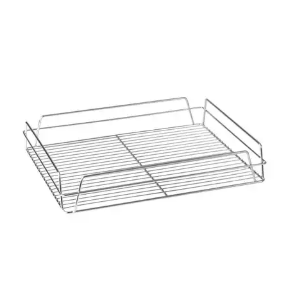 Picture of GLASS BASKET-RECT. 435X355X75 CHROME PVC (17 X 14")