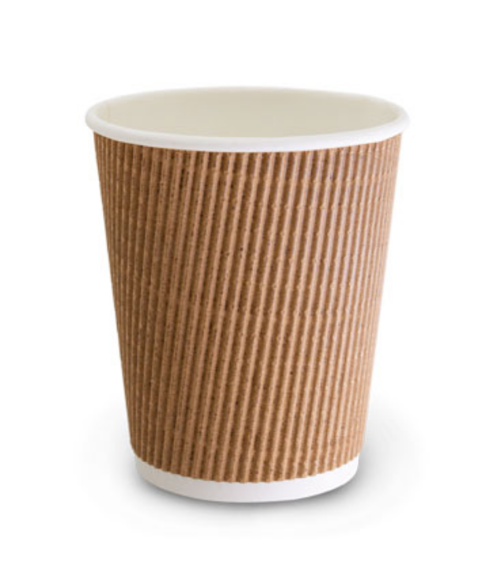 Picture of CUP, COFFEE 12oz KRAFT TRIPLE WALL 90MM 25/PACK
