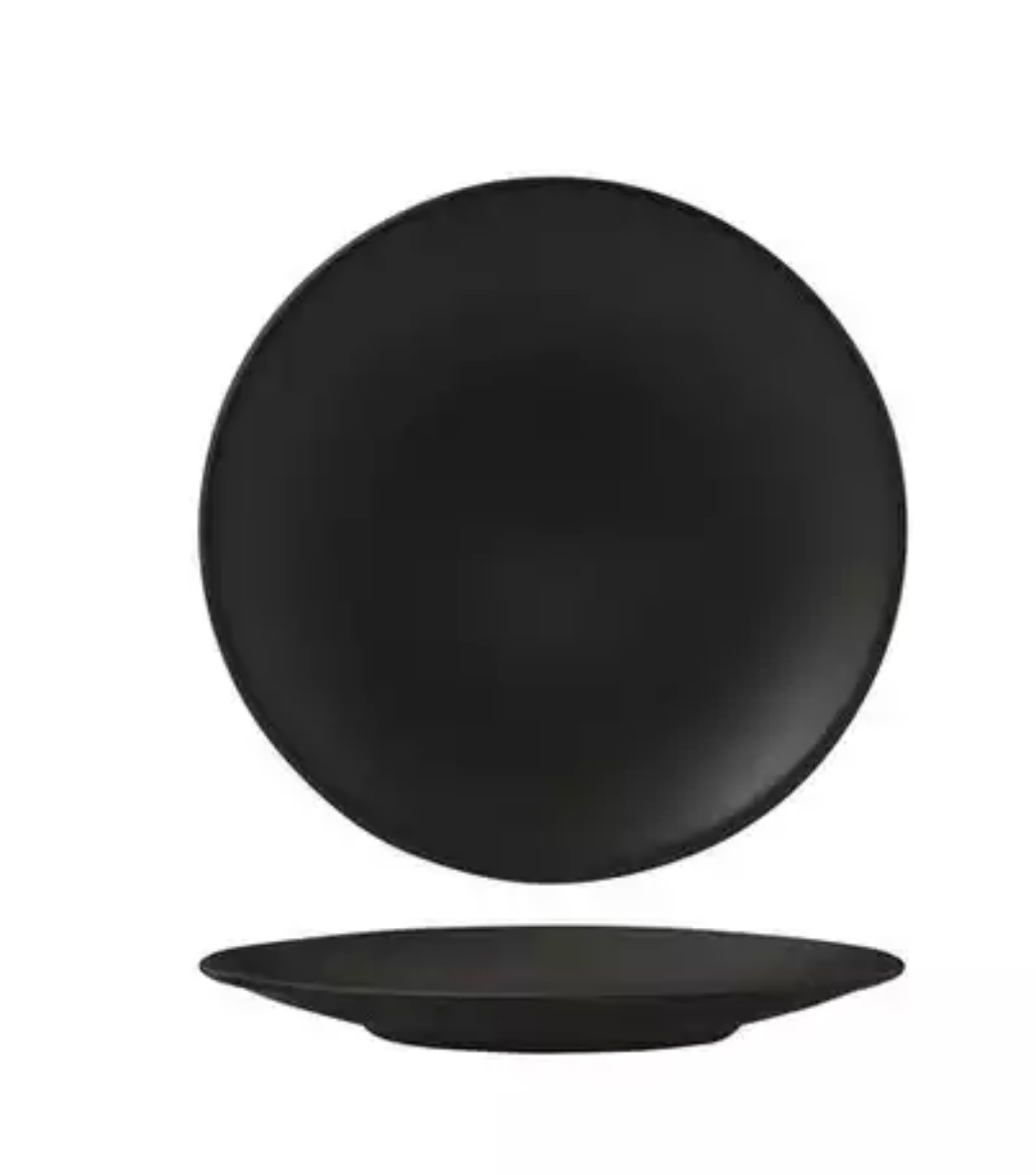 Picture of ROUND COUPE PLATE CHARCOAL -180MM 6/PACK