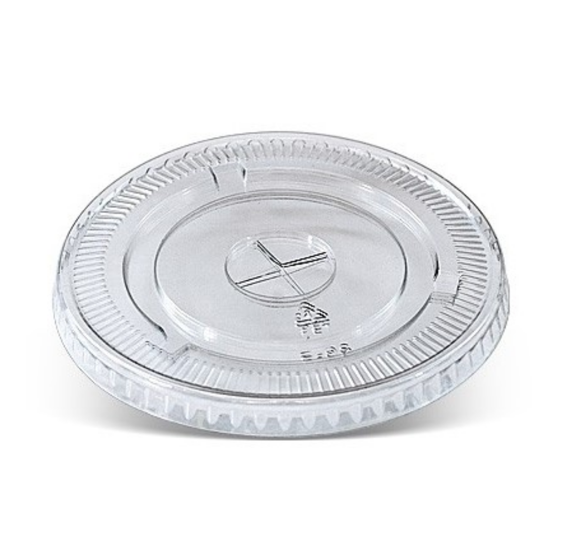 Picture of LID, FLAT SUIT 14-24oz X SLOT PET 100/PACK