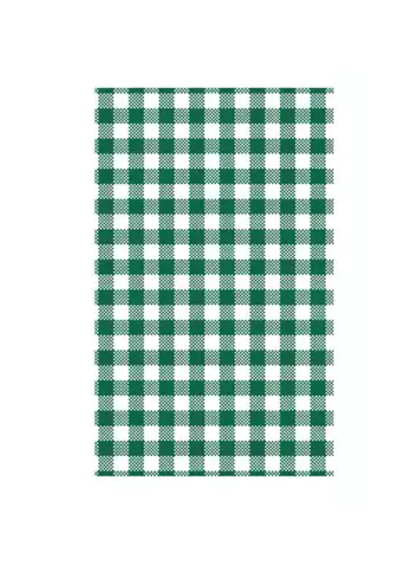 Picture of GREASEPROOF PAPER GREEN GINGHAM 190X310 200/REAM