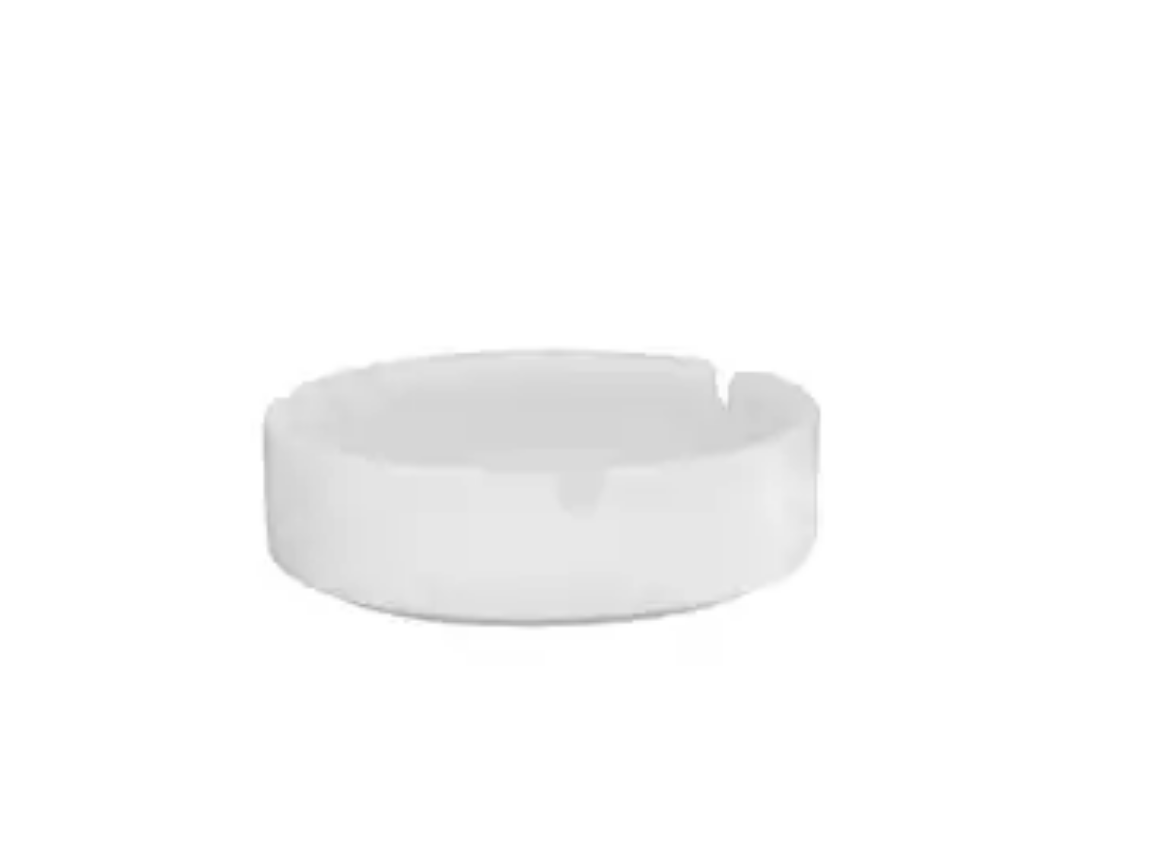 Picture of ASHTRAY, 100mm WHITE PORCELAIN STACKABLE 24/CTN