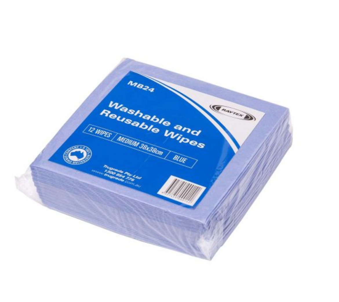 Picture of RAYTEX MEDIUM CLOTH BLUE 38X38CM 240/CTN