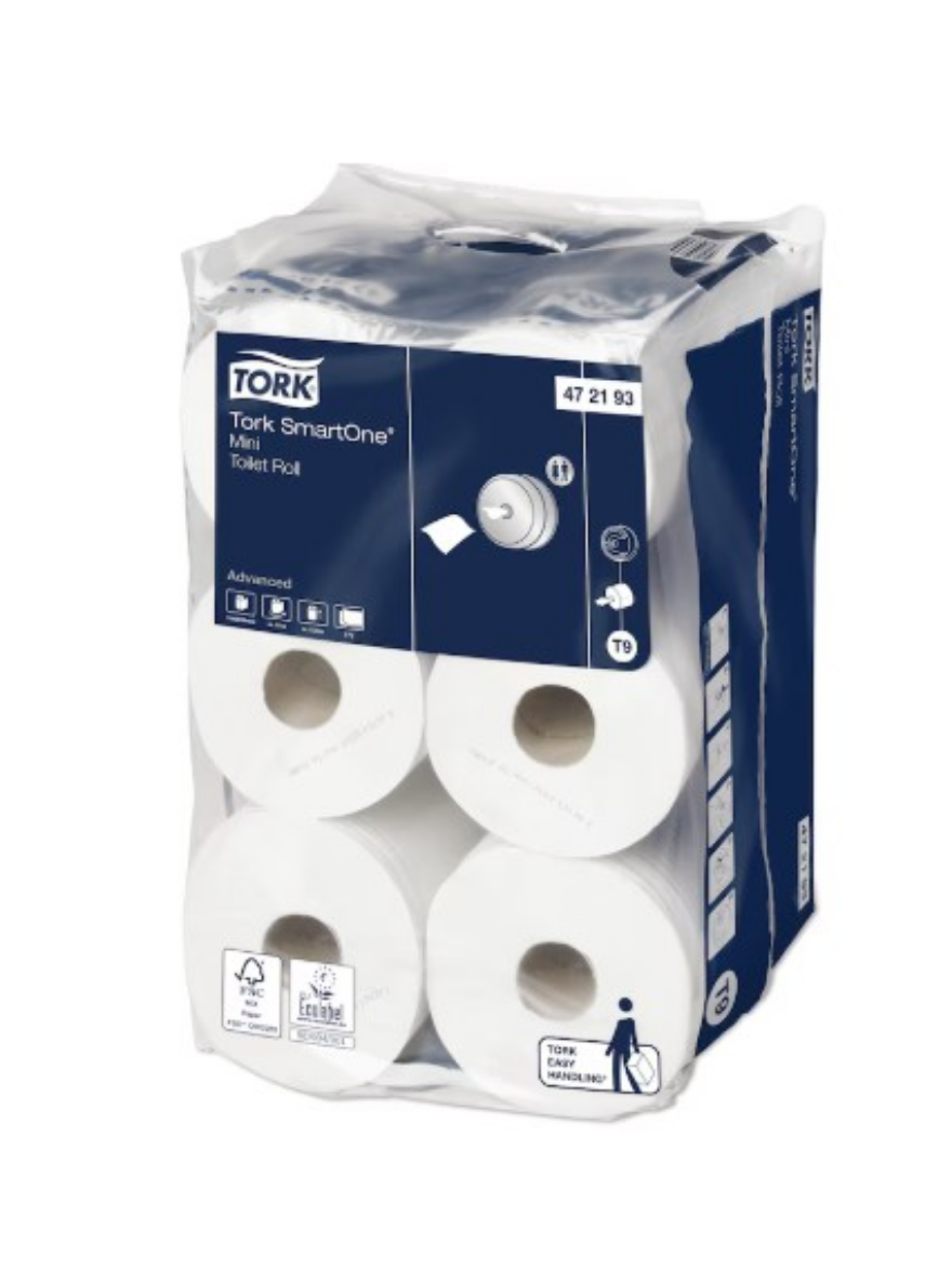 Picture of TOILET PAPER, MINI/JUNIOR 2PLY TORK SMARTONE 12/CTN