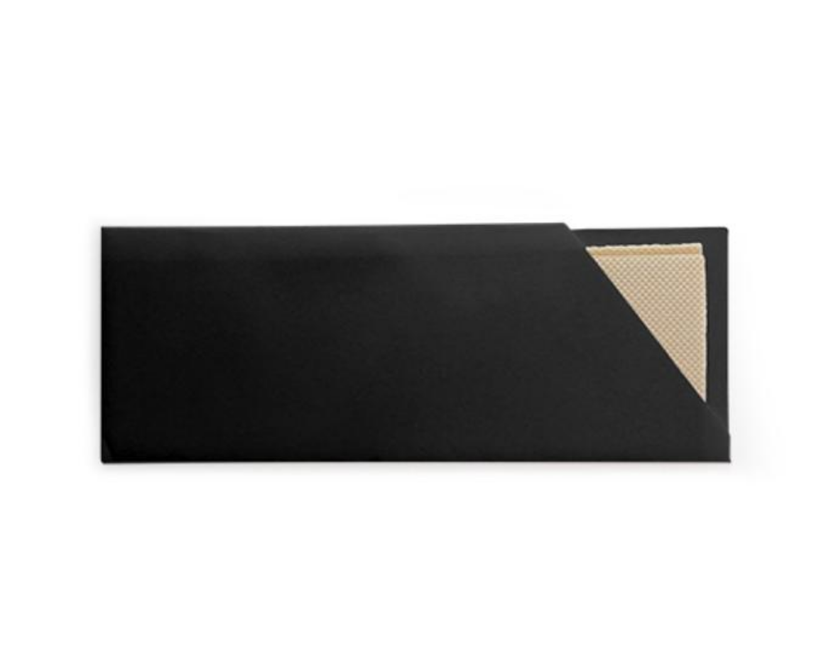 Picture of CUTLERY POUCH BLACK WITH KRAFT NAPKIN 1000/CTN