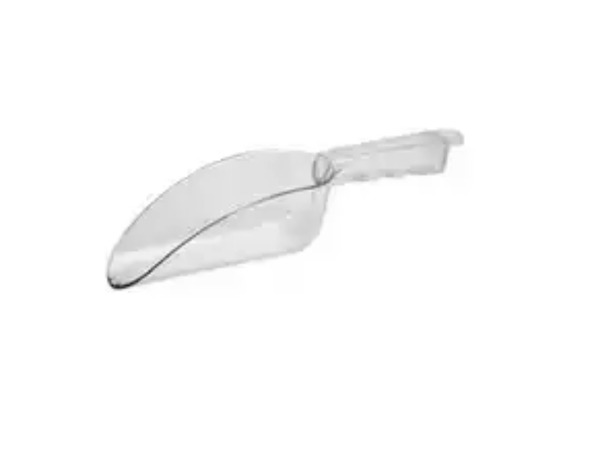 Picture of POLYCARB SCOOP CLEAR FLAT BOTTOM 6OZ