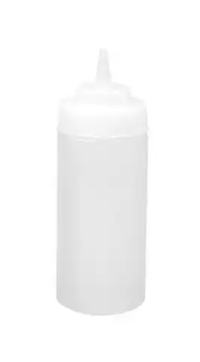 Picture of BOTTLE, SAUCE 480ml SQUEEZE CLEAR WIDE MOUTH