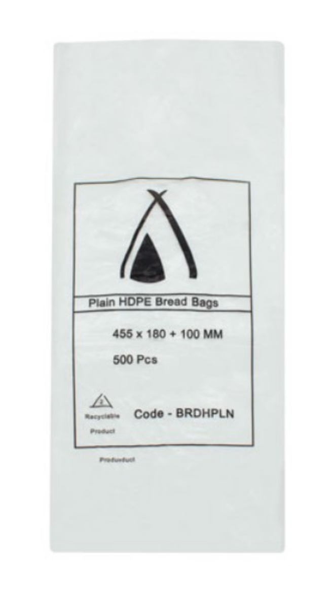 Picture of BAG, PLASTIC BREAD PLAIN 455x180+100 500/PACK