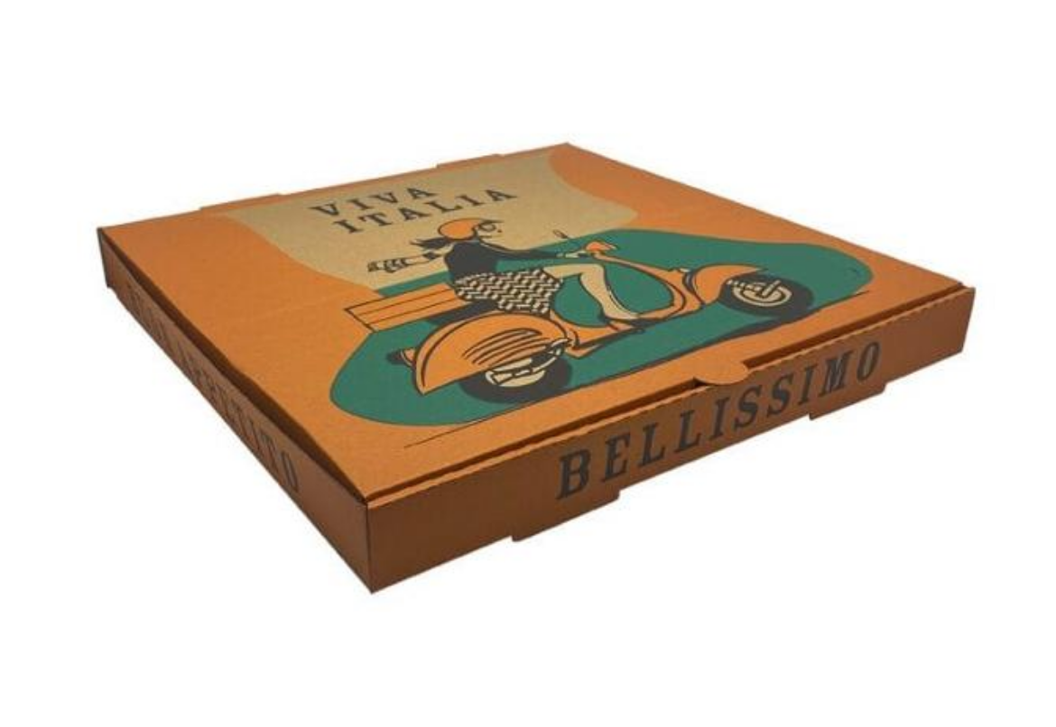 Picture of PIZZA BOX 15" GENERIC PRINT 383x383x40mm 50/PACK