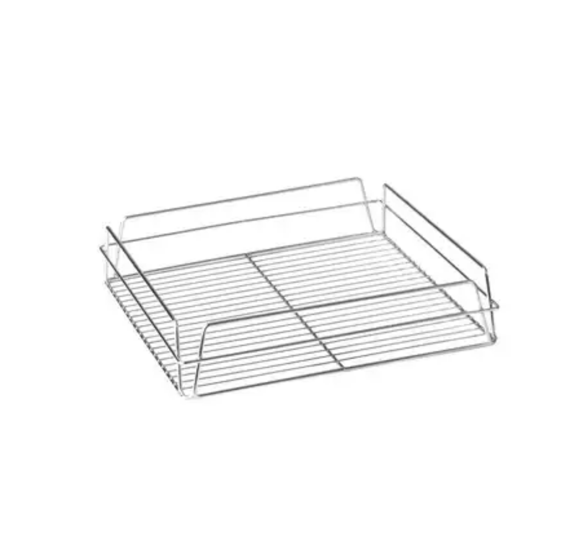 Picture of GLASS BASKET CHROME 14X14"