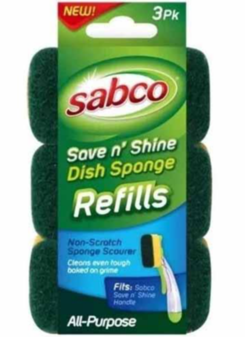 Picture of DISH SPONGE REFILL FOR SAB60081 3/PACK