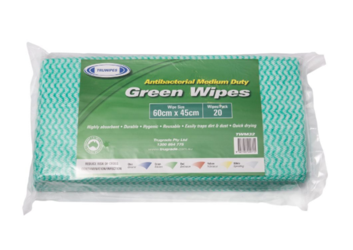 Picture of TRUWIPE - GREEN WIPE 20/PKT