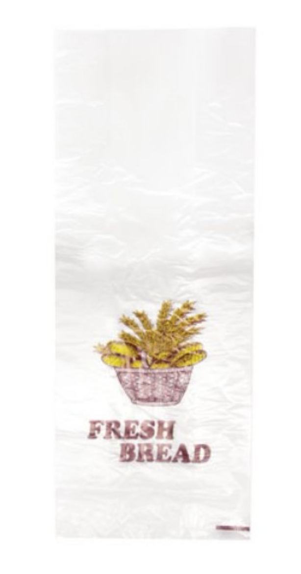 Picture of BAG, PLASTIC BREAD PRINTED HDPE 455x180+100mm 500/PACK