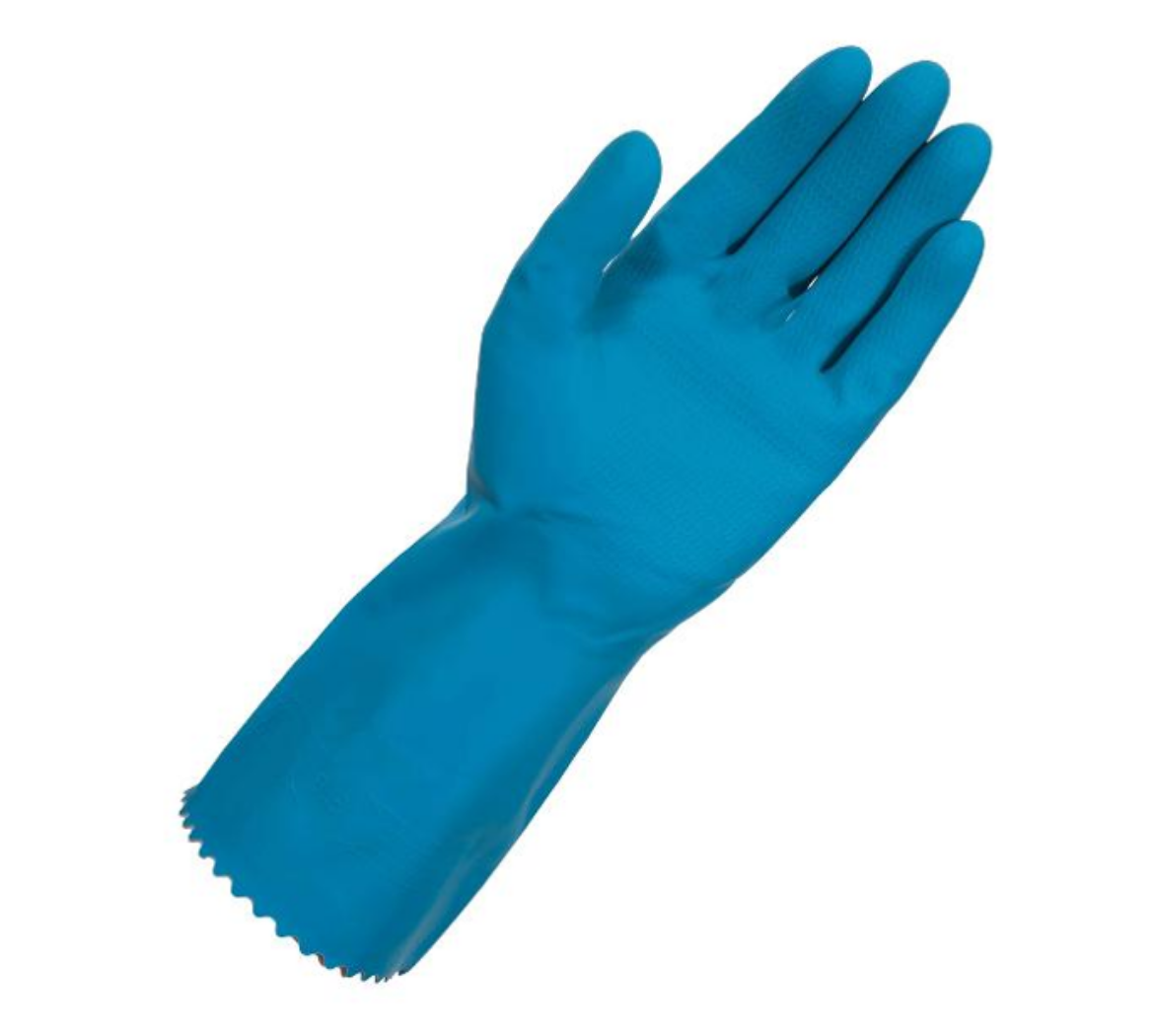 Picture of GLOVE, RUBBER BLUE SILVER LINED SIZE 7