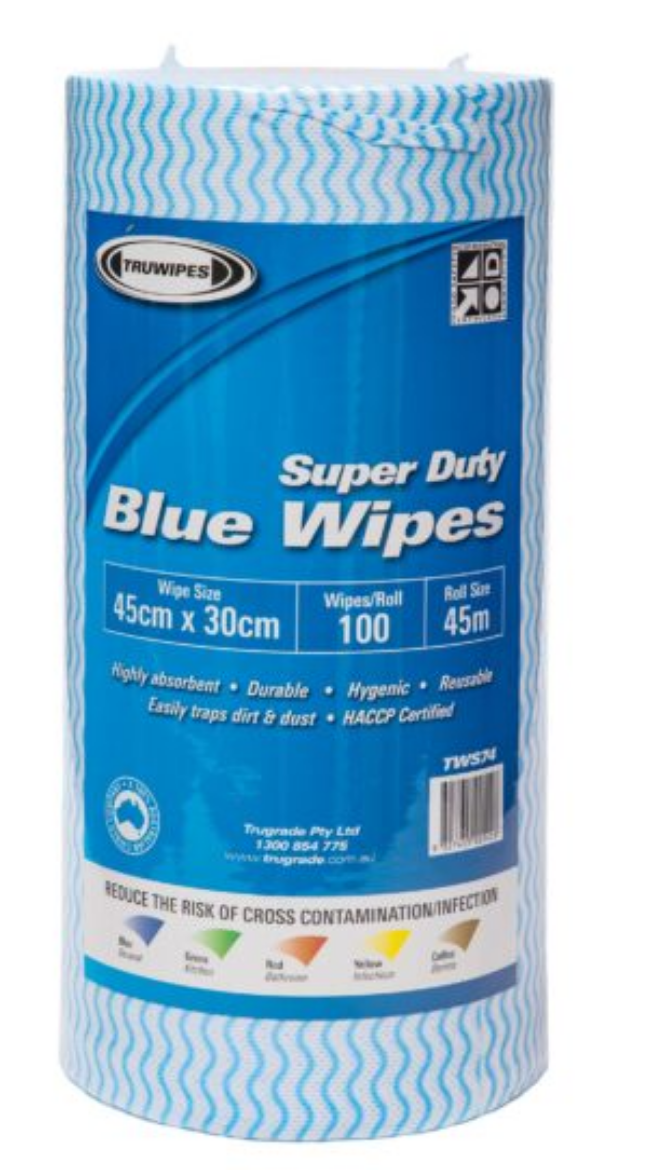 Picture of TRUWIPE - BLUE HVY DUTY WIPE 100/ROLL
