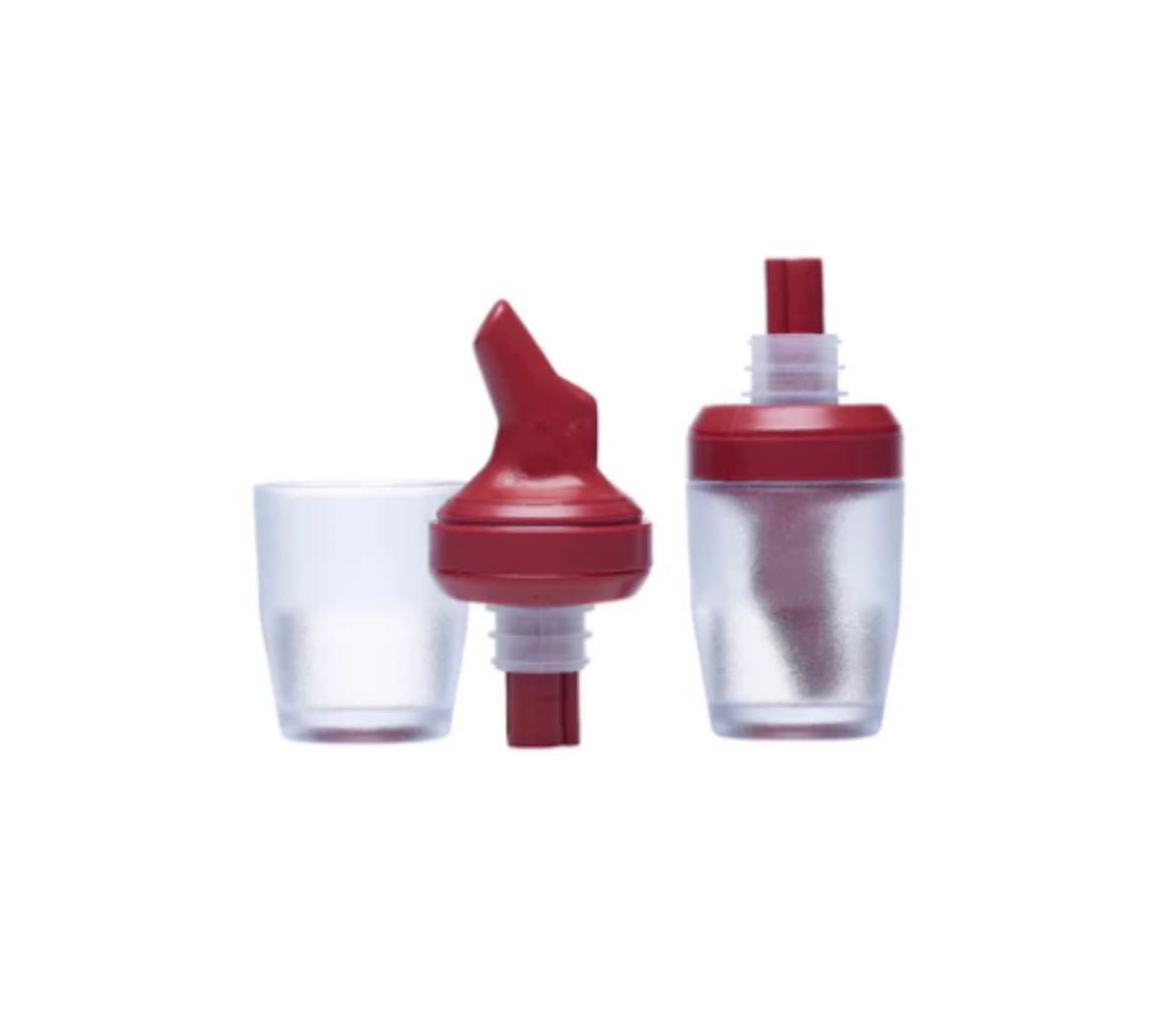 Picture of SPIRIT MEASURE, POURER AND CAP COMBO BURGUNDYT 30ml