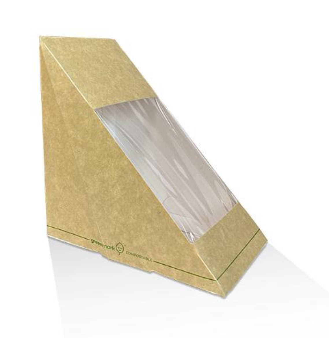 Picture of SANDWHICH WEDGE WITH WINDOW KRAFT | 122X72X122MM 500/CTN
