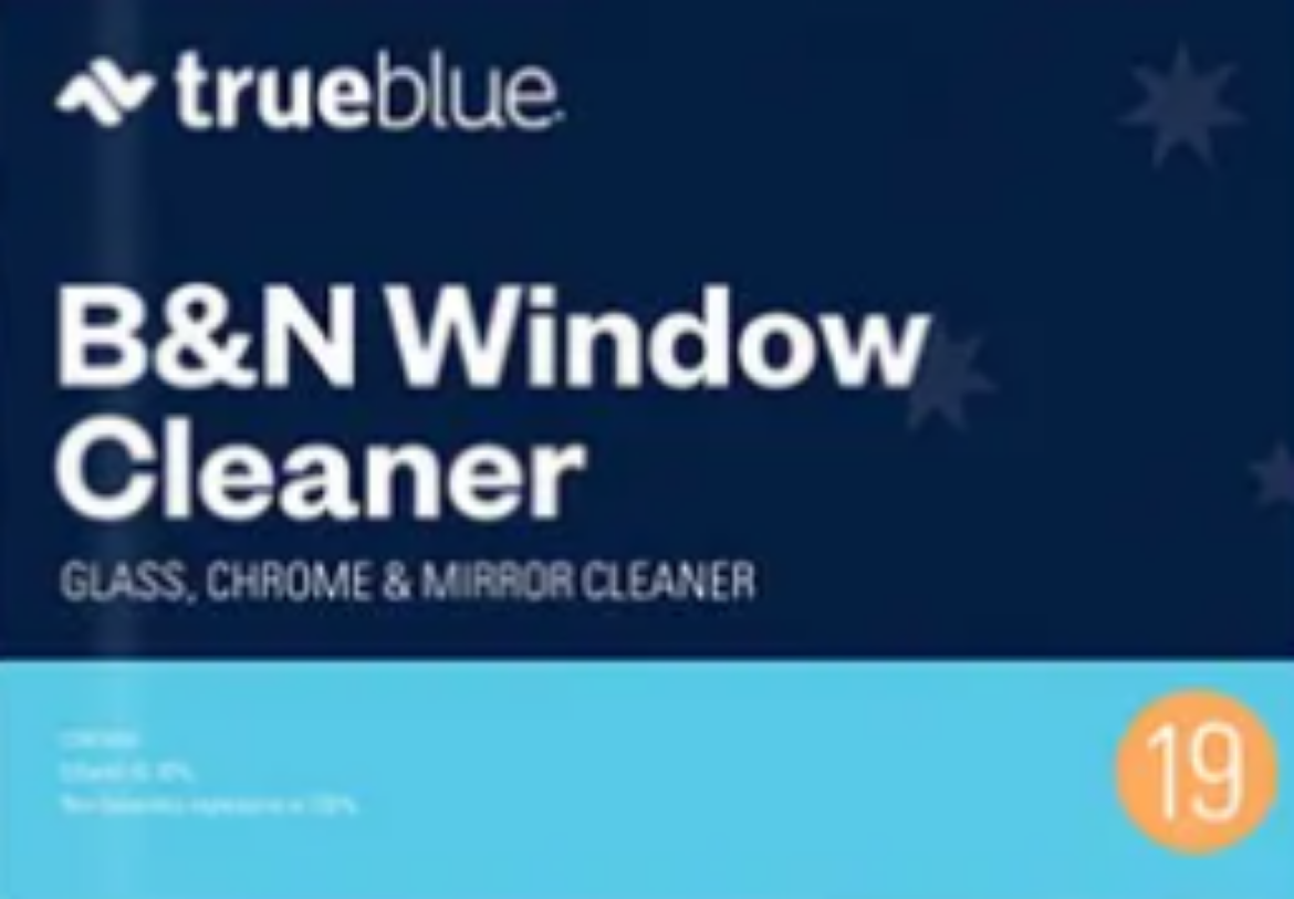 Picture of LABEL, B&N WINDOW CLEANER TRUE BLUE