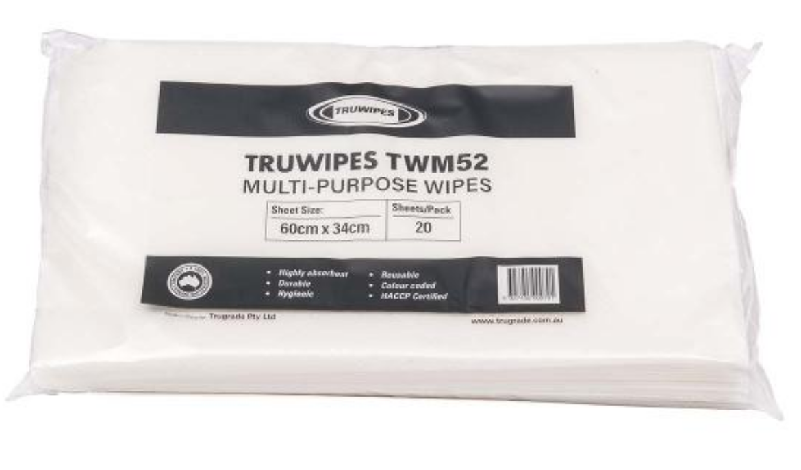 Picture of TRUWIPES CUT SHEET WHITE 240/CTN