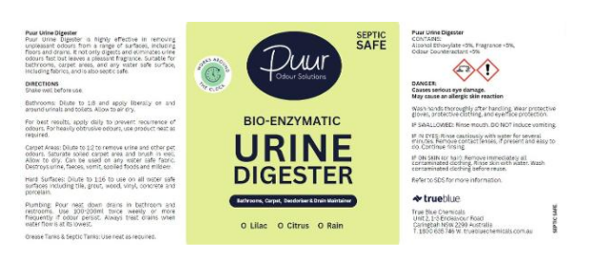 Picture of LABEL, PUUR URINE DIGESTER