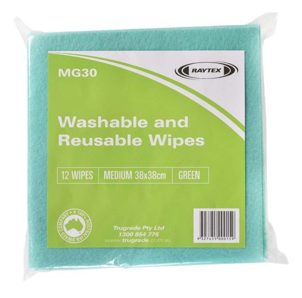 Picture of RAYTEX MEDIUM CLOTH GREEN 38X38CM 240/CTN