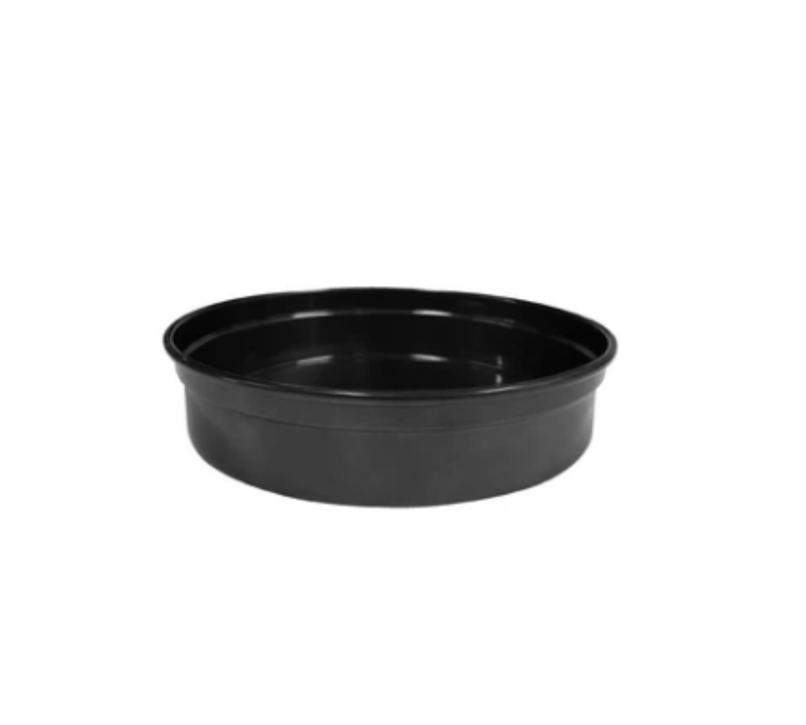 Picture of TRAY, BLACK ROUND ALUMINIUM 240x50MM