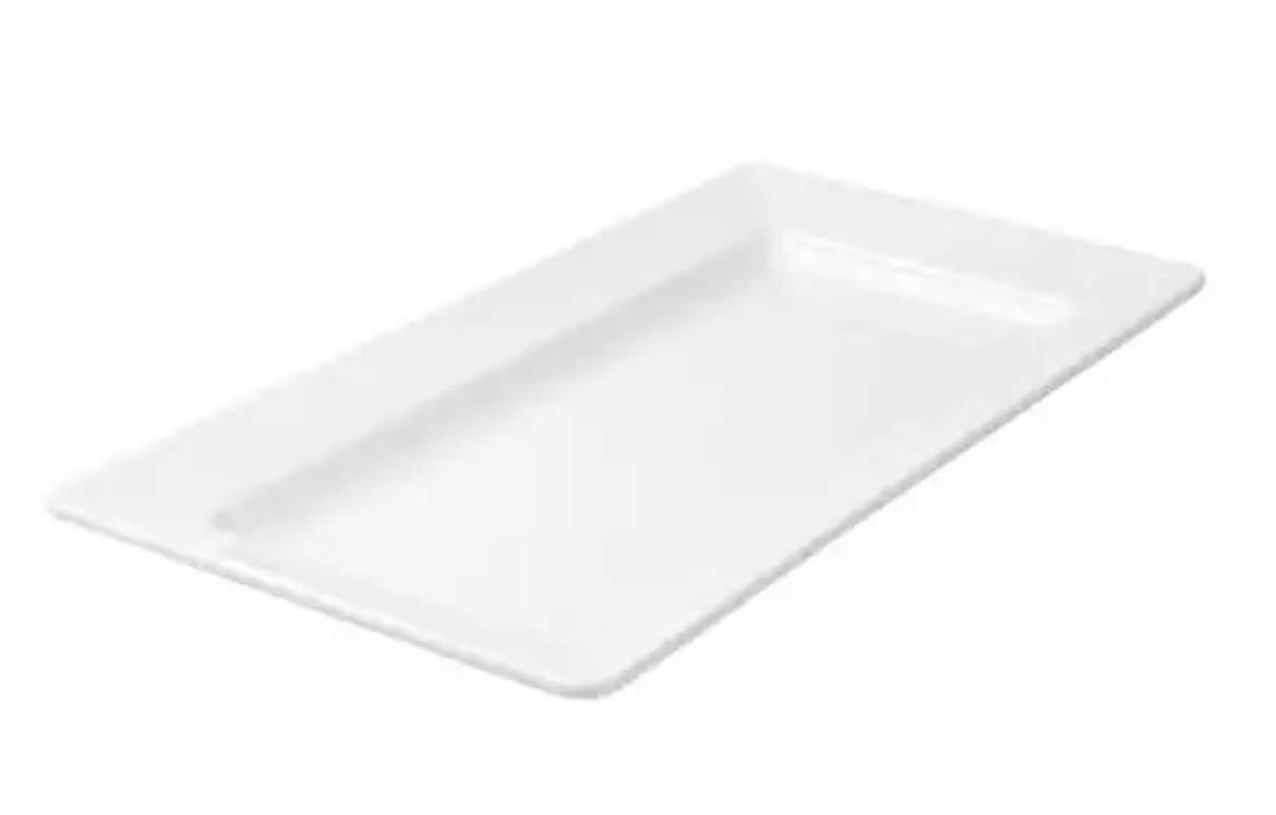 Picture of RECT WIDE RIM PLATTER WHITE-560x322MM 6/CTN