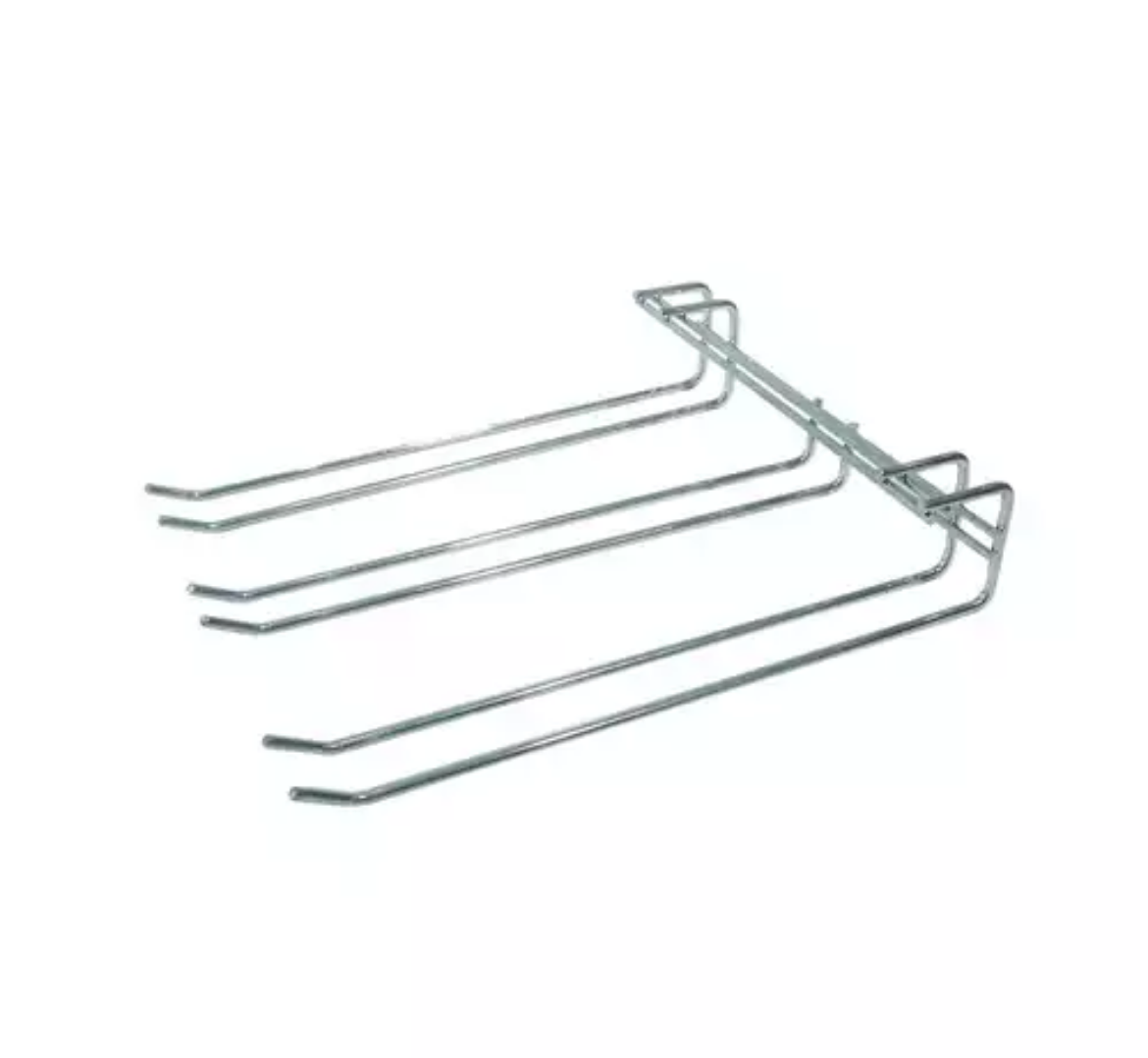 Picture of GLASS HANGER TRIPLE ROW CHROME 270X220MM