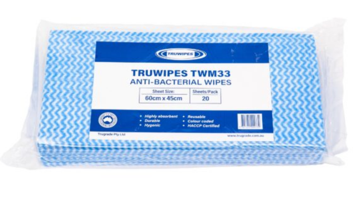 Picture of TRUWIPE - BLUE WIPE 20/PACK