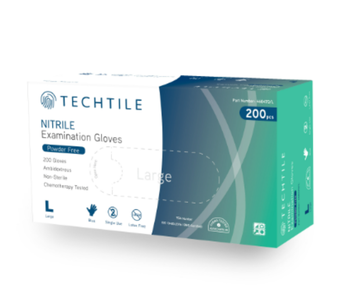 Picture of GLOVE, NITRILE P/F XL TECHTILE BIODEGRADABLE 200/PACK