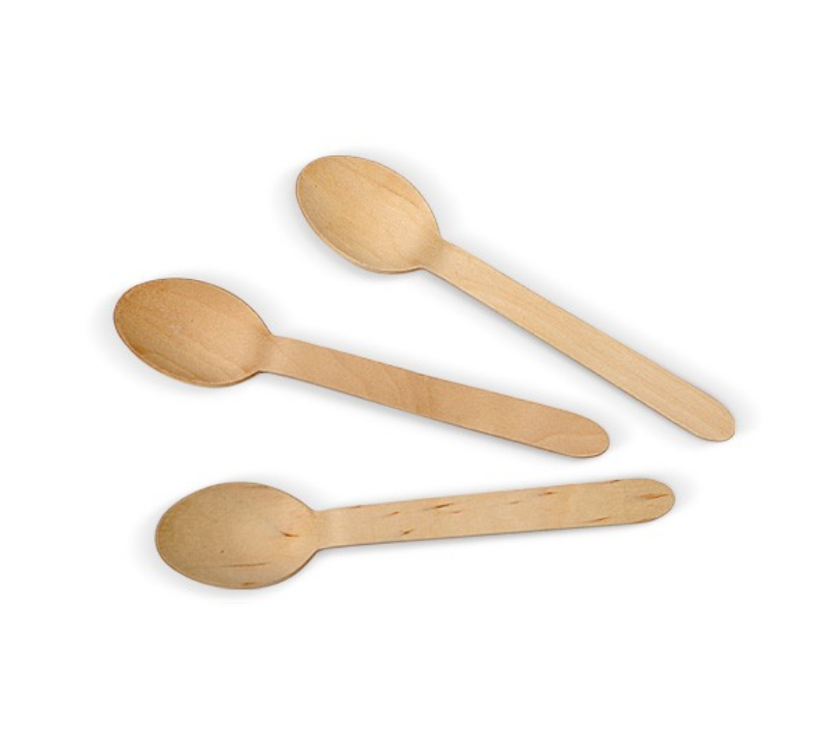 Picture of CUTLERY, SPOON WOODEN 160MM 100/PACK