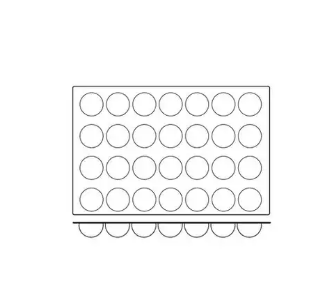 Picture of SILICON MOULD-HALF SPERE 28-CUP