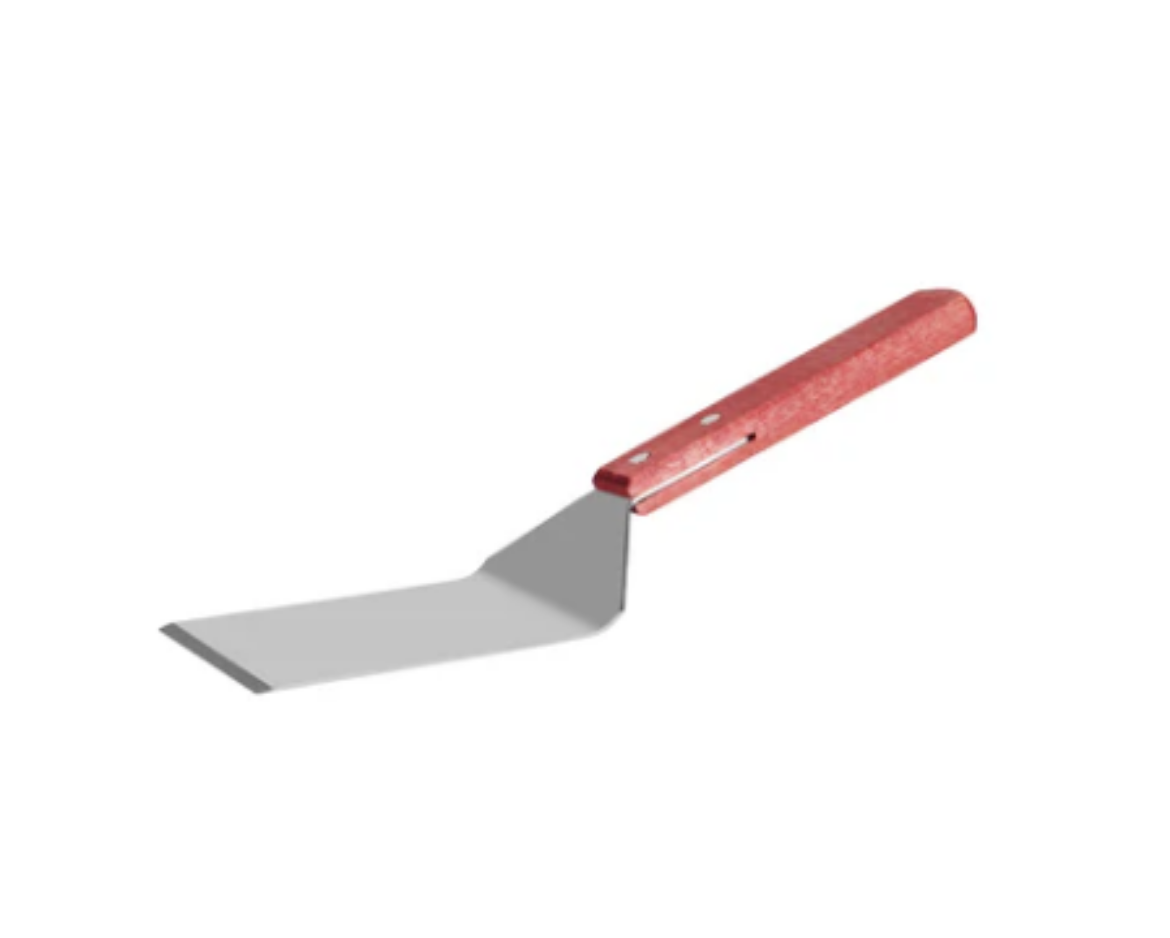Picture of CHEF INOX GRIDDLE SCRAPER 18/0 W/WOOD HDL 95X105X260MM