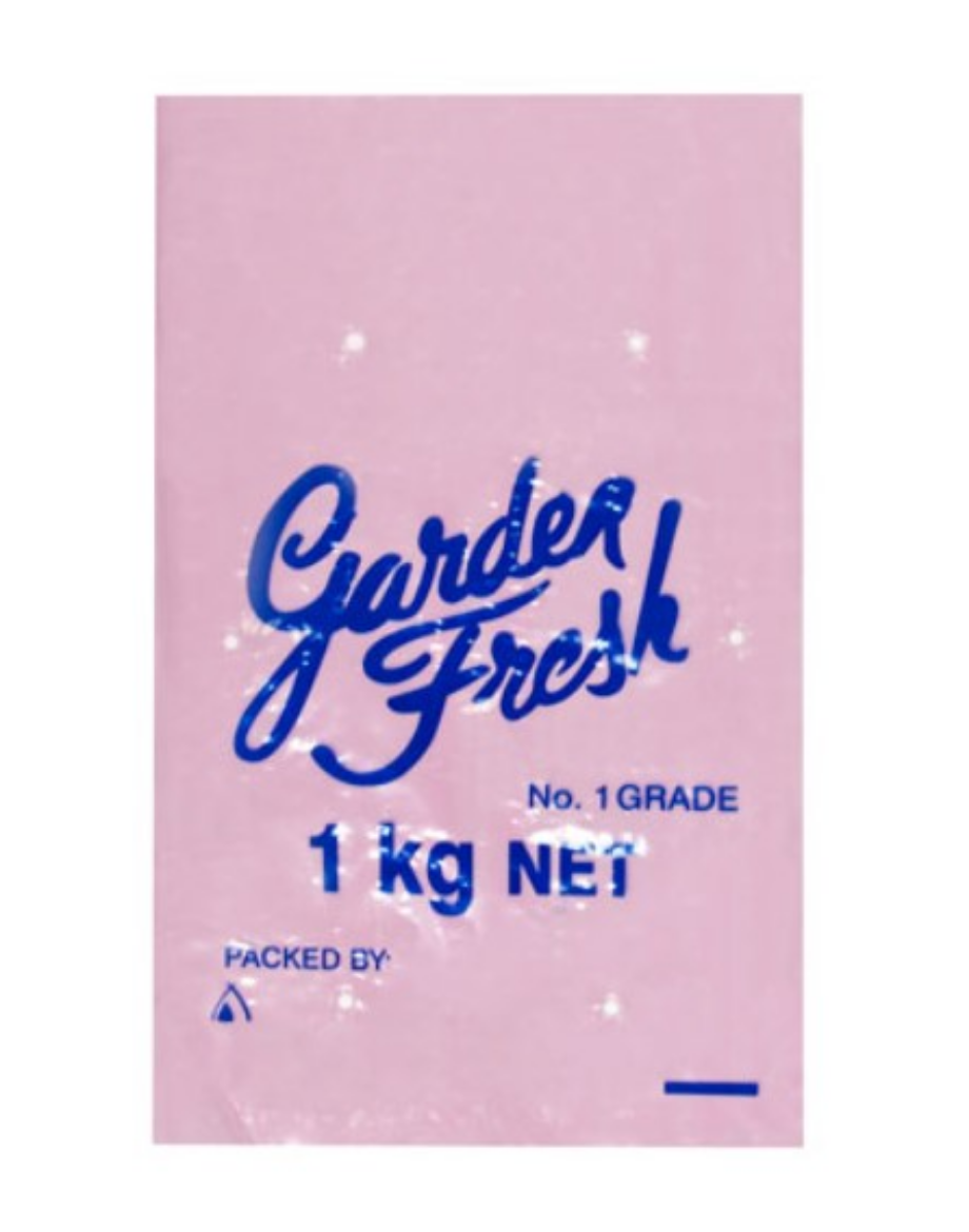 Picture of BAG, PLASTIC 1KG GARDEN FRESH PRINTED LDPE 100/PACK