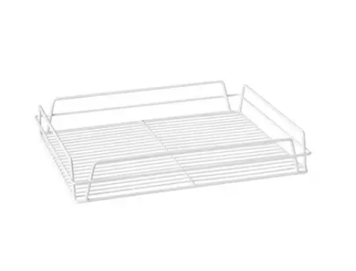 Picture of WHITE PVC GLASS BASKET 17X14" - 435X355X75MM - RECTANGULAR