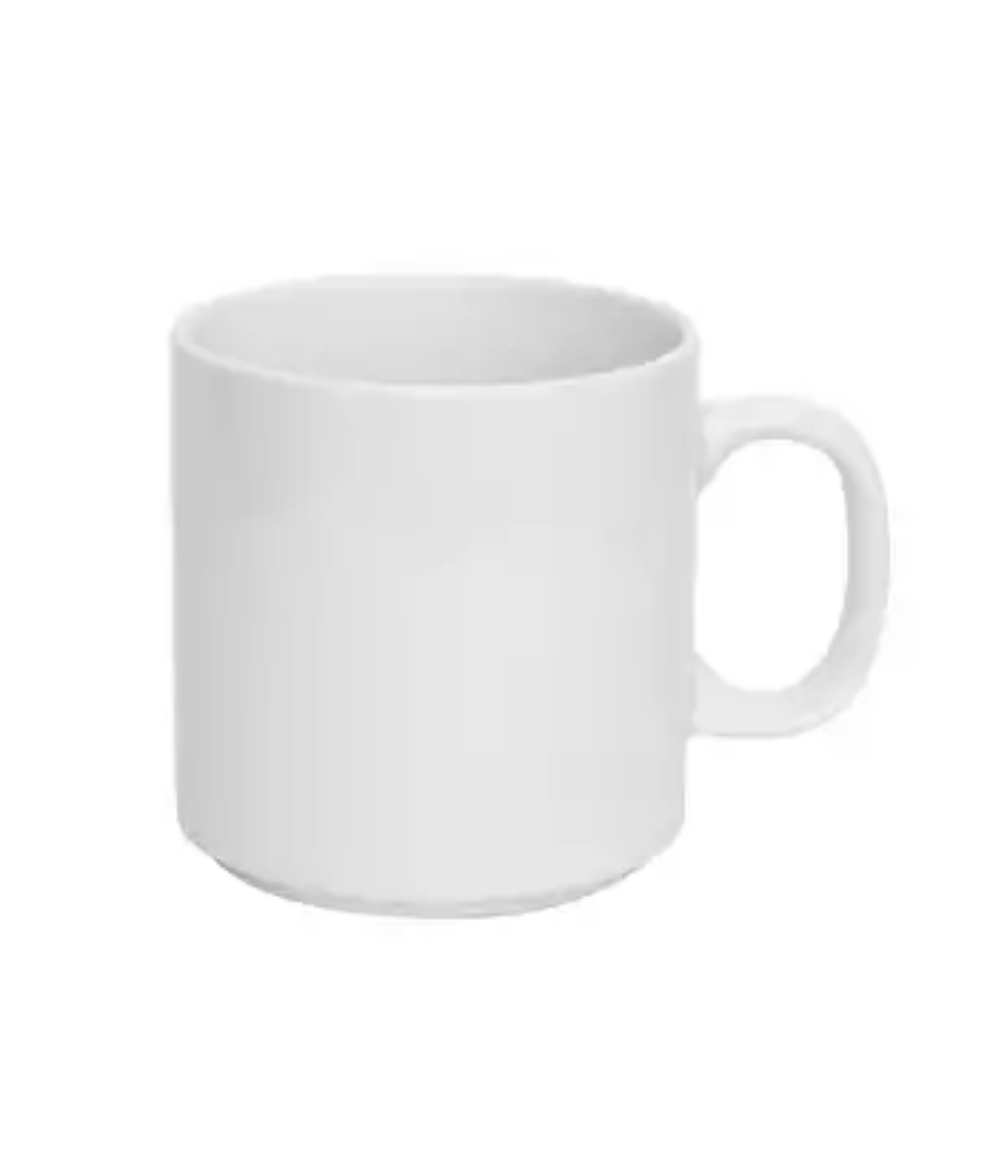 Picture of MUG,460ML, WHITE BISTRO CAFE AND TAKEAWAY STACKABLE 24/CTN