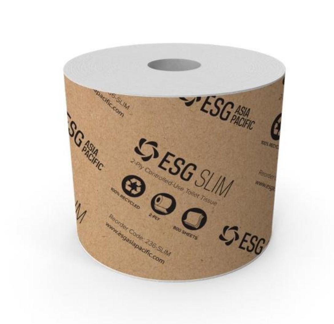 Picture of TOILET PAPER, 800 SHEET 2PLY ESG SLIM CONTROLLED-USE 36/CTN