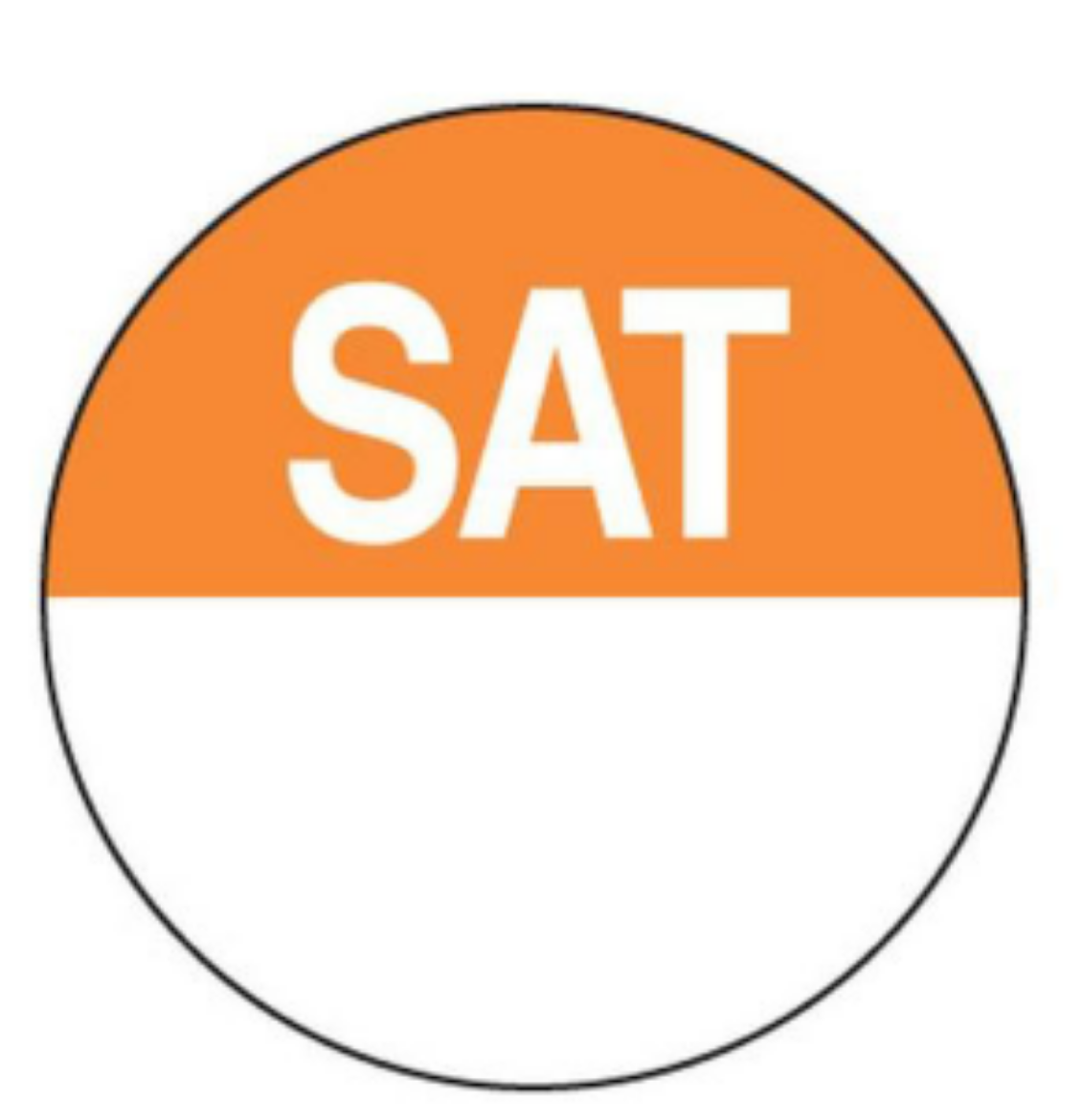 Picture of 10786 DAYDOT DAY OF WEEK 24MM CIRCLES SATURDAY 1000/ROLL