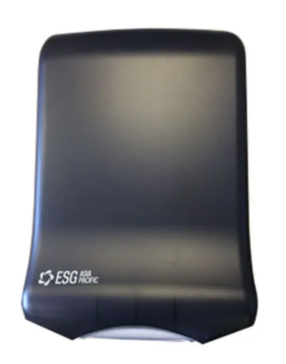 Picture of DISPENSER, INTERLEAF MULTIFOLD BLACK TRANSLUCENT ESG