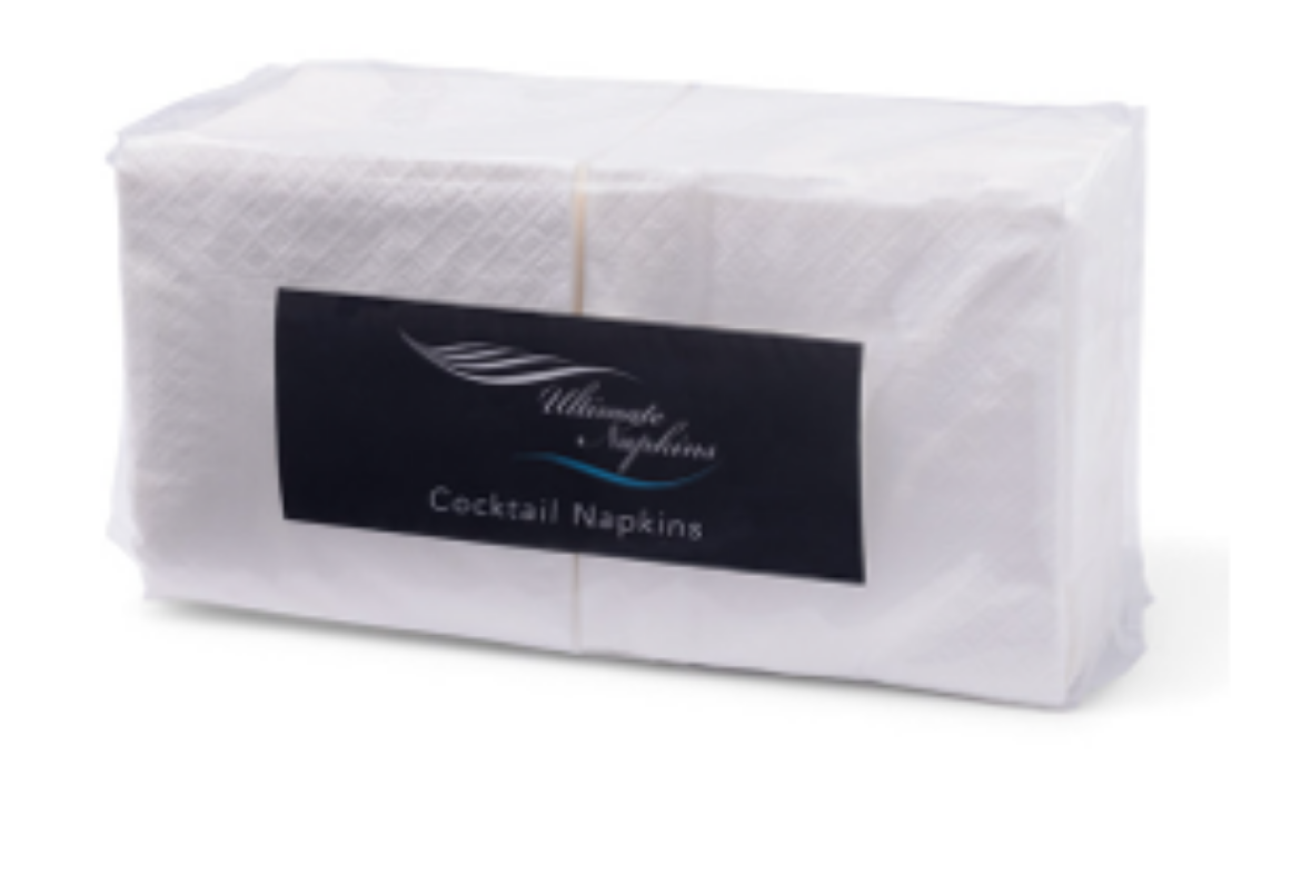 Picture of NAPKIN, COCKTAIL WHITE 2PLY 2000/CTN