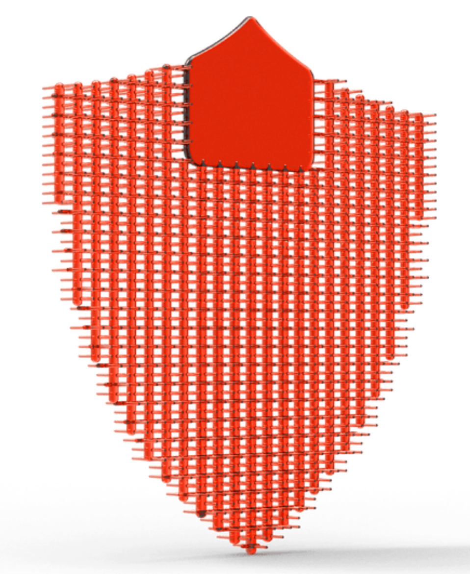 Picture of URINAL SCREEN, SHIELD 2.0 STRAWBERRY - RED 12/PACK