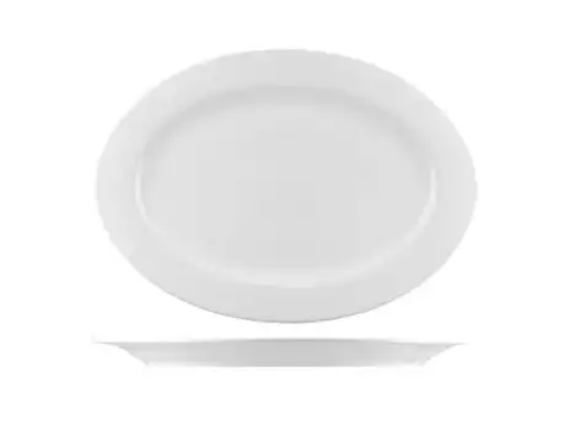 Picture of OVAL PLATE WIDE RIM 235X170MM CTN24