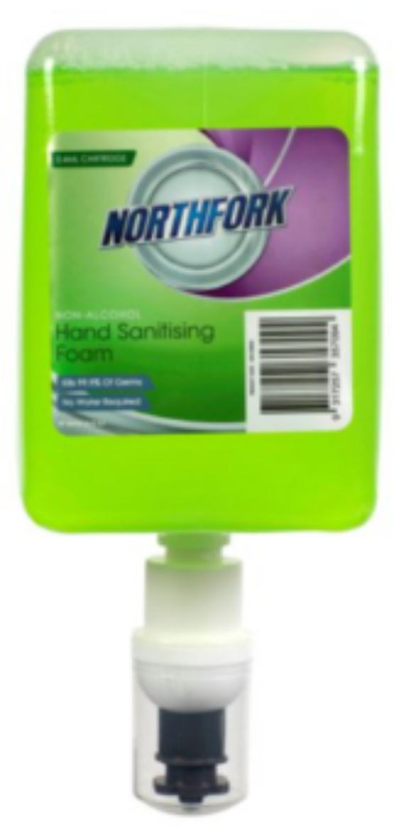 Picture of HAND SANITISING FOAM NON ALCOHOL 1LTR POD NORTHFORK 6/CTN