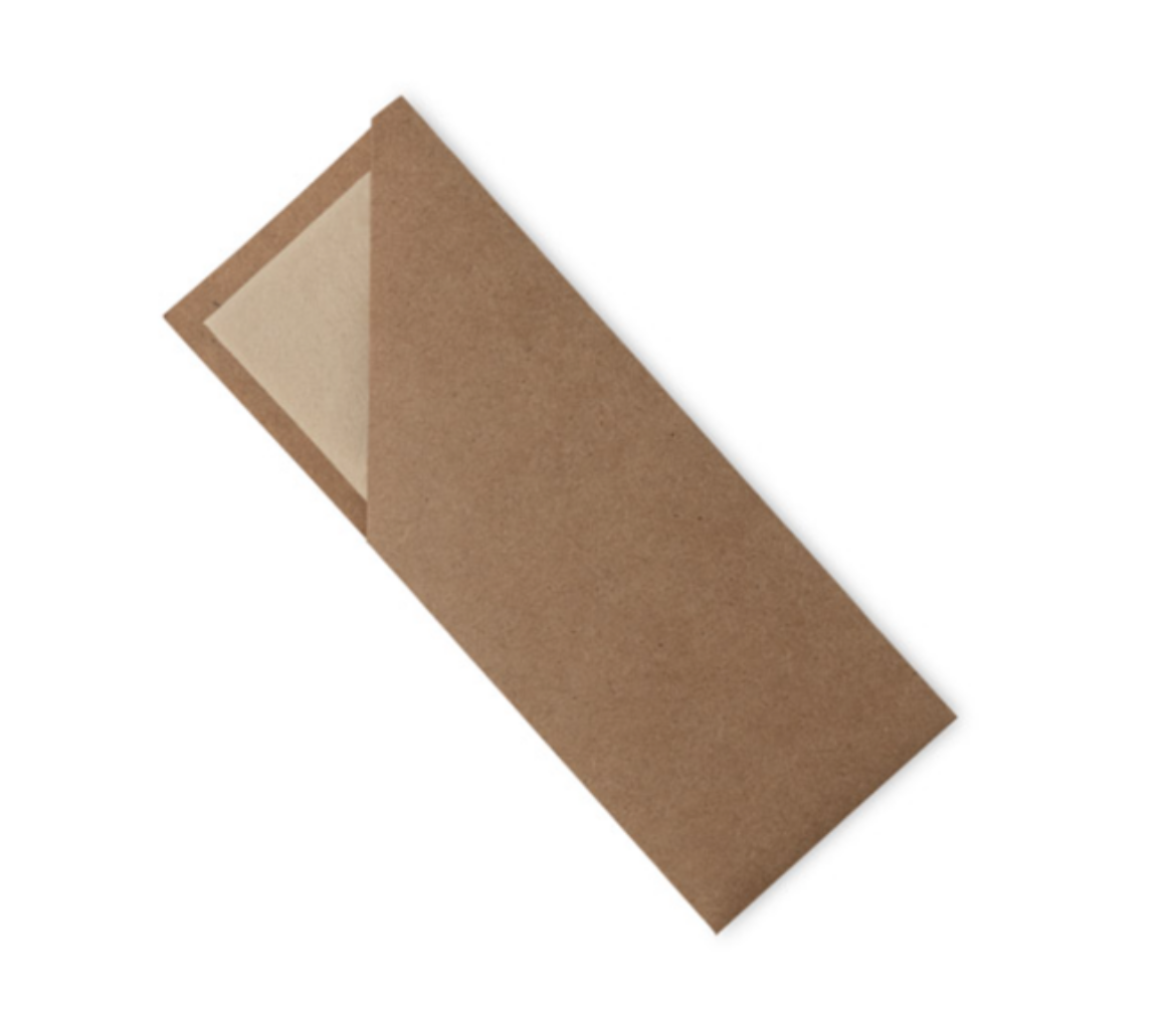 Picture of CUTLERY POUCH KRAFT WITH KRAFT NAPKIN (CTN 1000) (VAL-KCPN)