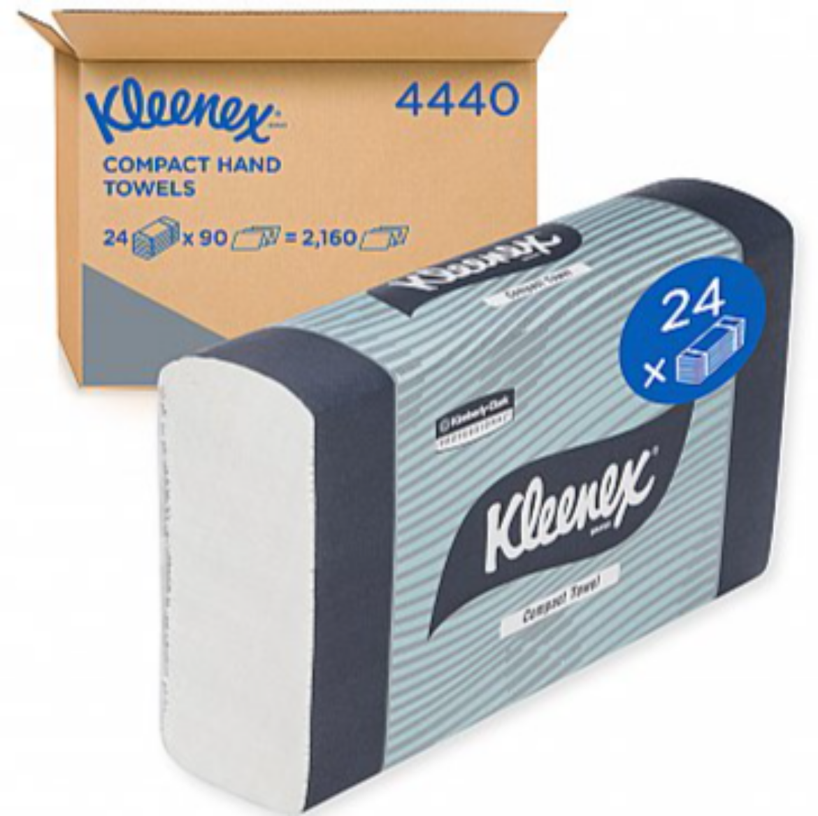 Picture of INTERLEAF, COMPACT KLEENEX 29.5X19CM 90 SHEETS 24/CTN