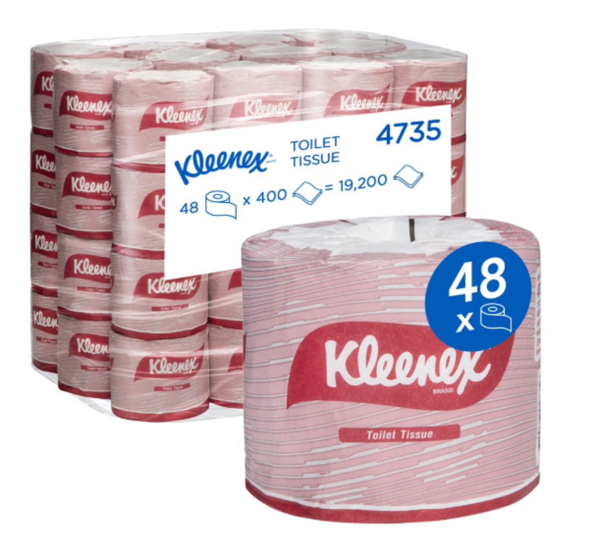 Picture of TOILET PAPER, 400 SHEET 2PLY KLEENEX 48/CTN